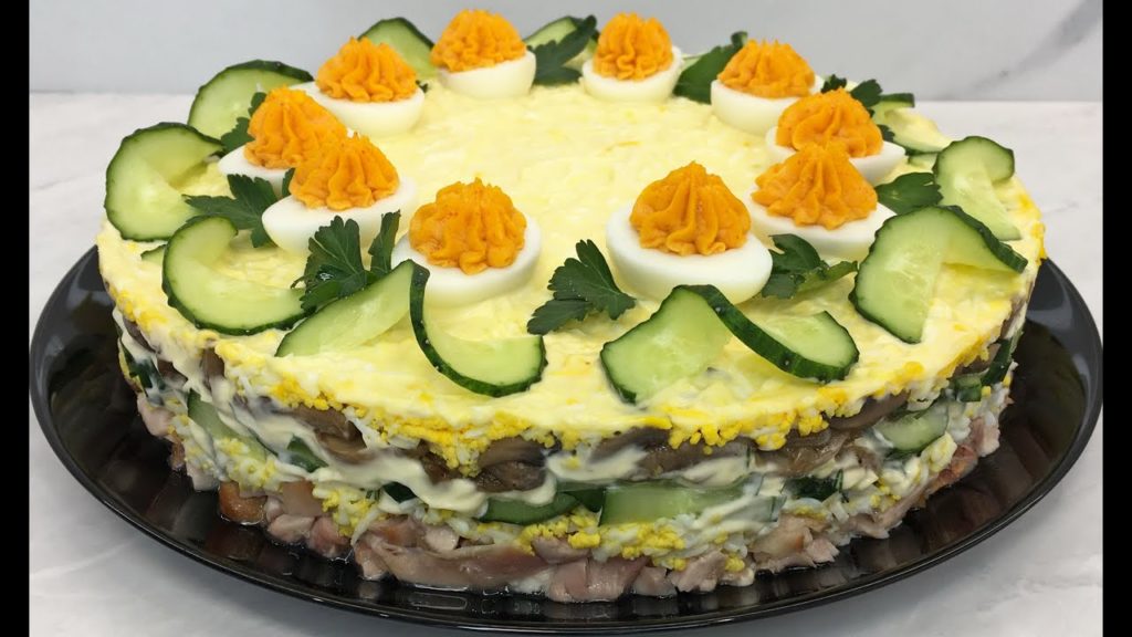 Салат "Курочка Ряба" Нежный, Свежий и Очень Вкусный!!! / Праздничный Салат / Festive Salad