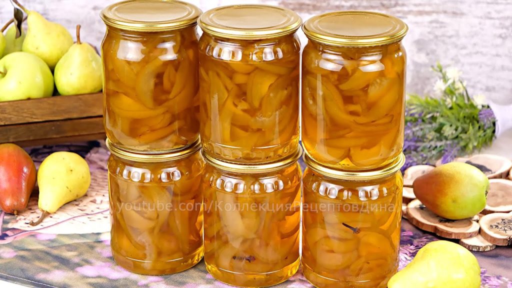 🍐🍋Янтарное варенье из груш с лимоном и гвоздикой! Пряное цукатное варенье из груш!