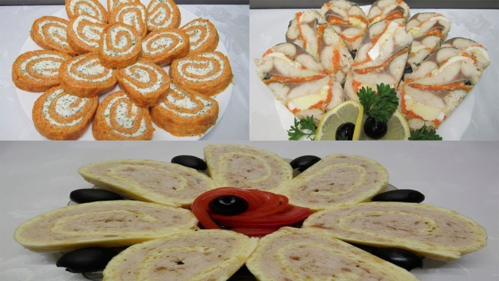 РУЛЕТЫ на НОВЫЙ ГОД 2022! Мясной, Рыбный и Овощной - Вам все понравятся!