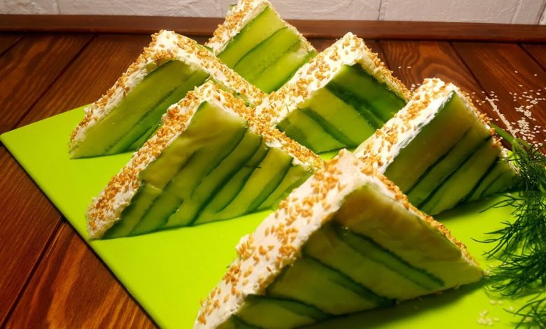 🌶Никто не догадается что это бутерброд!Вкусная закуска на праздничный стол! Оригинальная подача!
