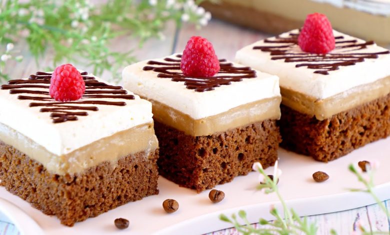 Шоколадно-кофейные пирожные со взбитыми сливками! Вкусный десерт для большой компании! Шоколадно-кофейные пирожные со взбитыми сливками! Вкусный десерт для большой компании!