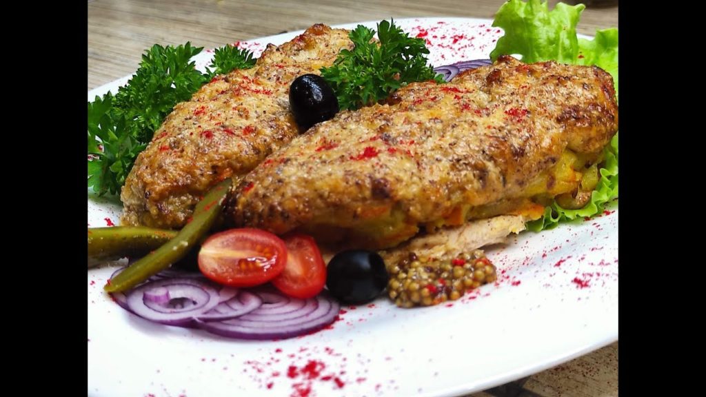 Курочка под ореховым соусом .С начинкой!