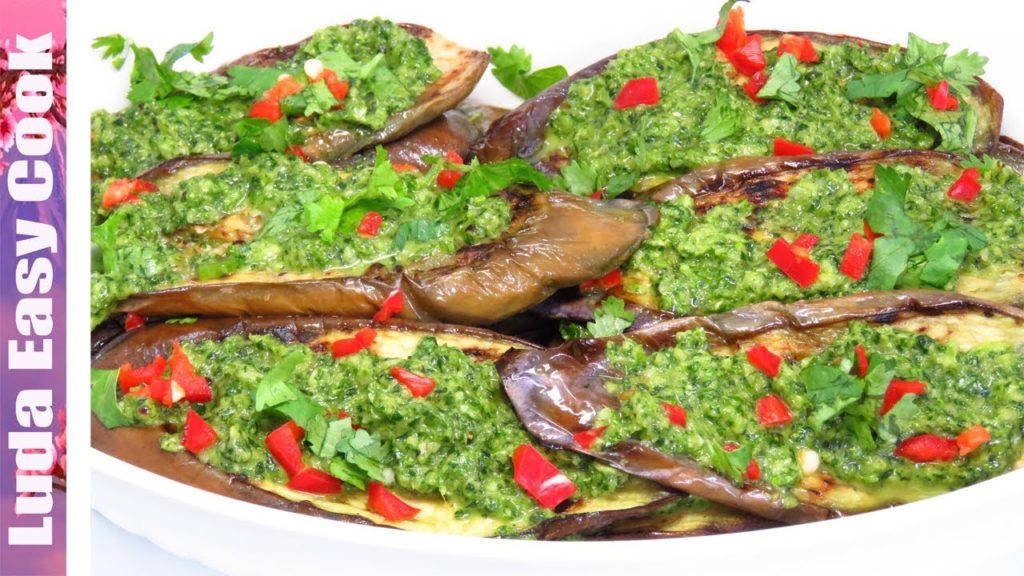 ПО-ГРУЗИНСКИ! Жареные БАКЛАЖАНЫ с чесноком и зеленью! ВЕГАН ЕДА!