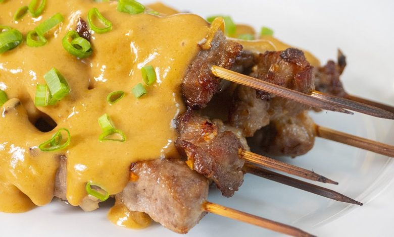 Шашлык из свиной шеи и соус для любого мяса. Сатай Шашлык из свиной шеи и соус для любого мяса. Сатай