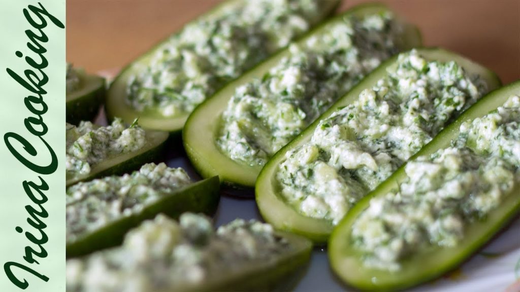 ЗАКУСКА ИЗ ОГУРЦОВ, Фаршированных Творогом 🥒 Cucumbers Stuffed ✧ Ирина Кукинг