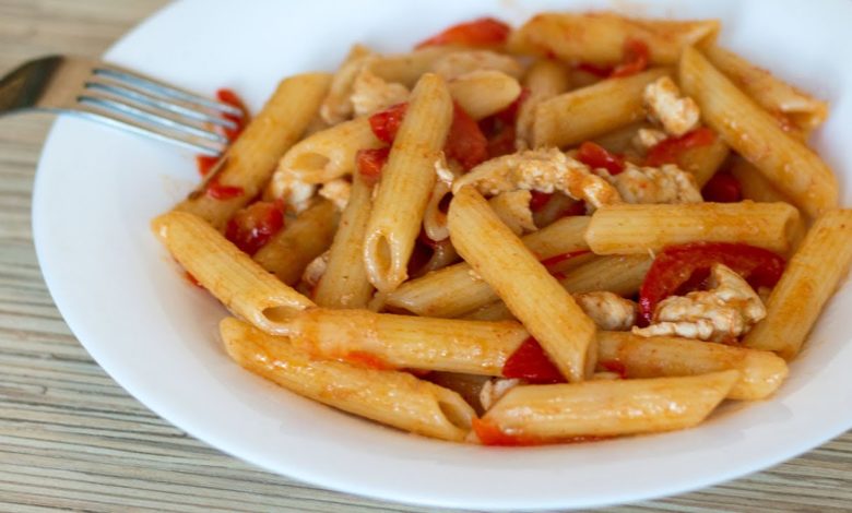 Паста с курицей и сладким перцем | Chicken Pasta with Bell Pepper