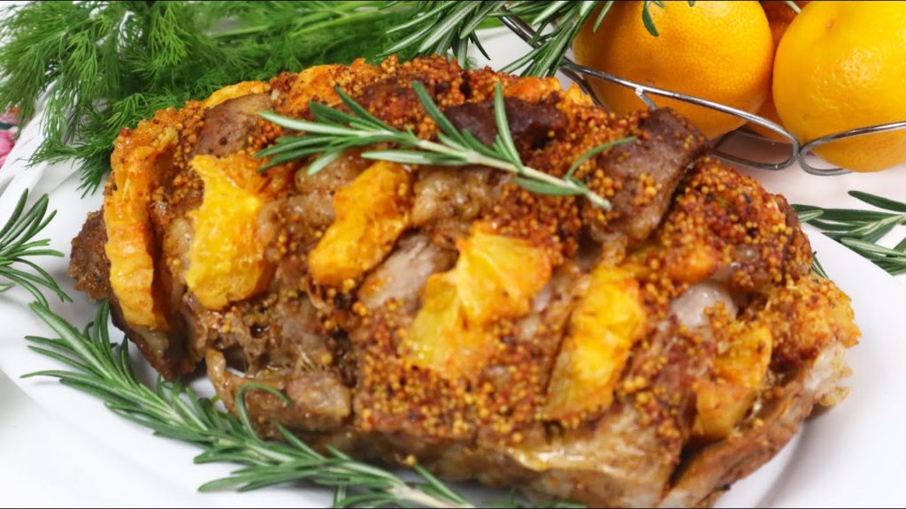 Новогодний Стол!Мясо "Книжка" с апельсинами/Сочное ароматное мясо в духовке Новогодний Стол!Мясо "Книжка" с апельсинами/Сочное ароматное мясо в духовке