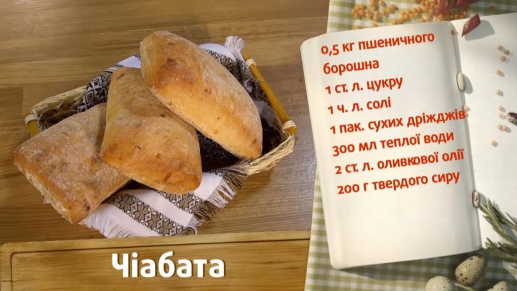 Чиабатта - Быстрые рецепты - Готовим вместе