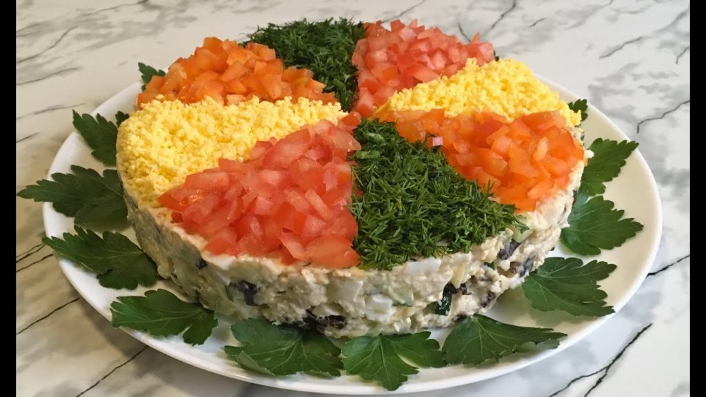 Прекрасный Новогодний Салат "Яркий Праздник" Сметут со Стола за Минуту!!! / Salad "Bright Holiday"