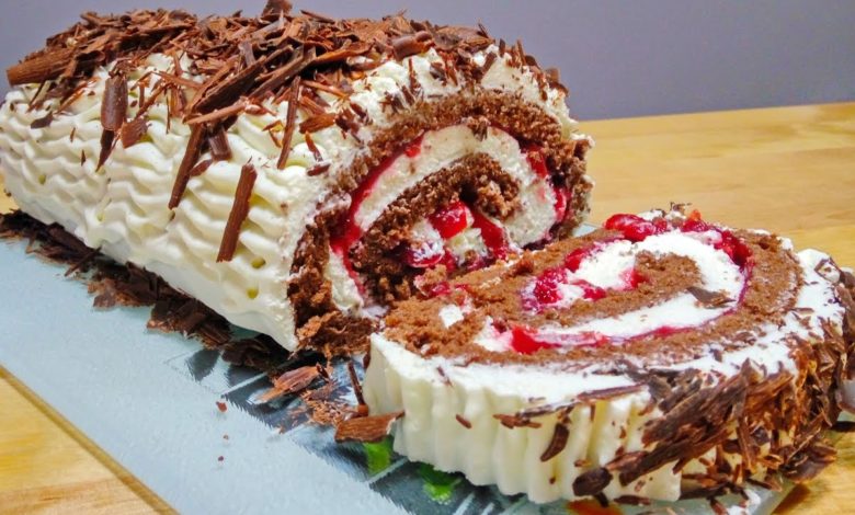 Бисквитный Рулет "ЧЁРНЫЙ ЛЕС" | Новый Рецепт Бисквита для Рулета | Biscuit roll "Black Forest" Бисквитный Рулет "ЧЁРНЫЙ ЛЕС" | Новый Рецепт Бисквита для Рулета | Biscuit roll "Black Forest"