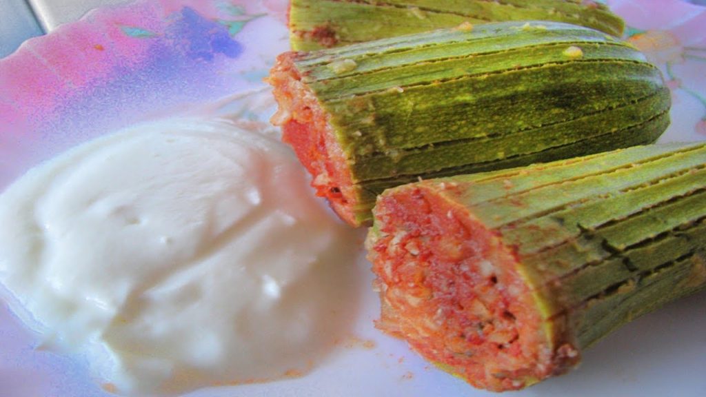 Кабачки фаршированные с мясом по-турецки. Etli kabak dolması. TURKIYE. IZMIR.