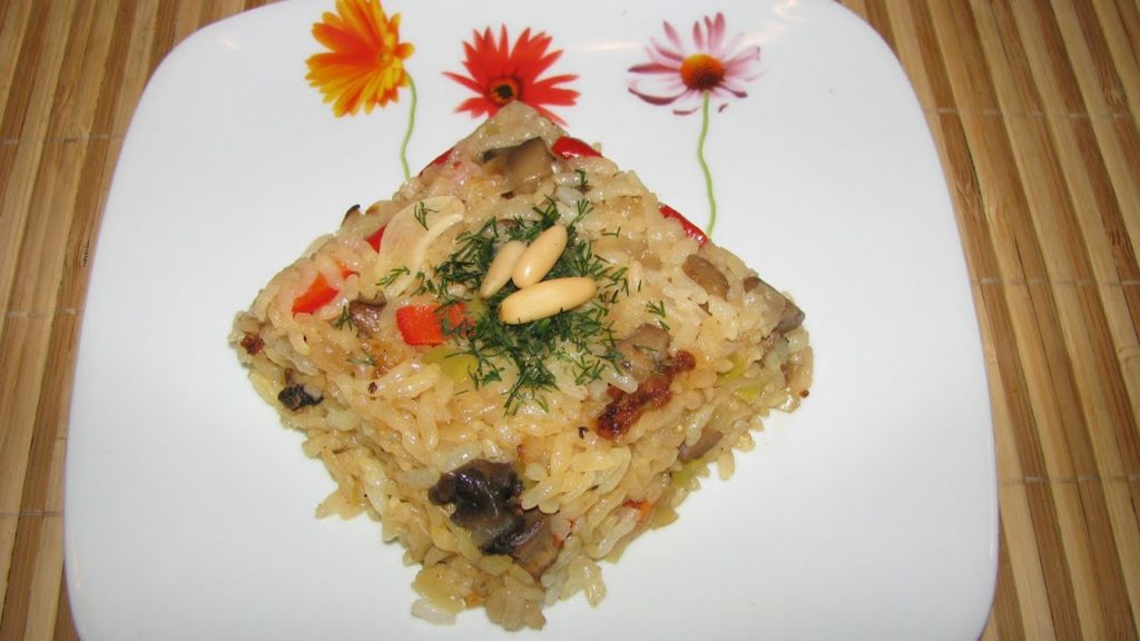 Mantarlı pilav. Плов с грибами, турецкая кухня (в МУЛЬТИВАРКЕ)