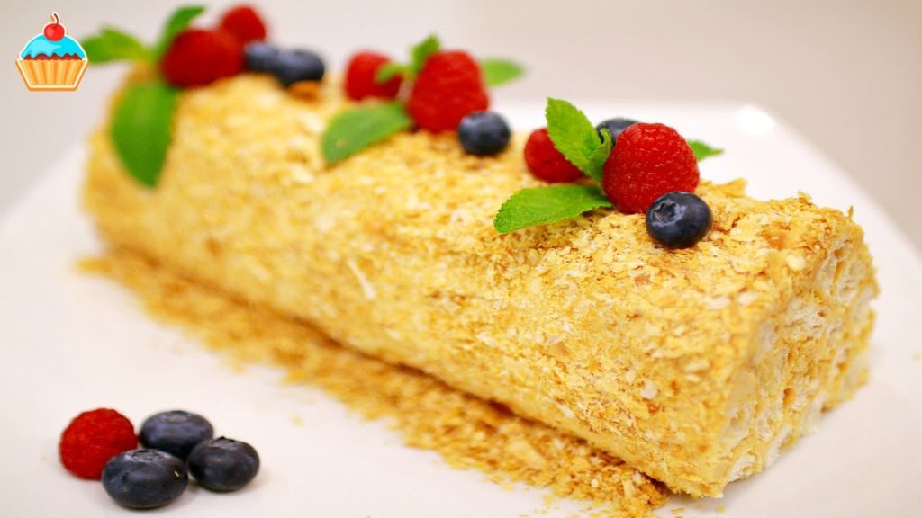 ТОРТ ПОЛЕНО с вареной сгущенкой / А-ля НАПОЛЕОН / LOG CAKE with Dulce de leche.