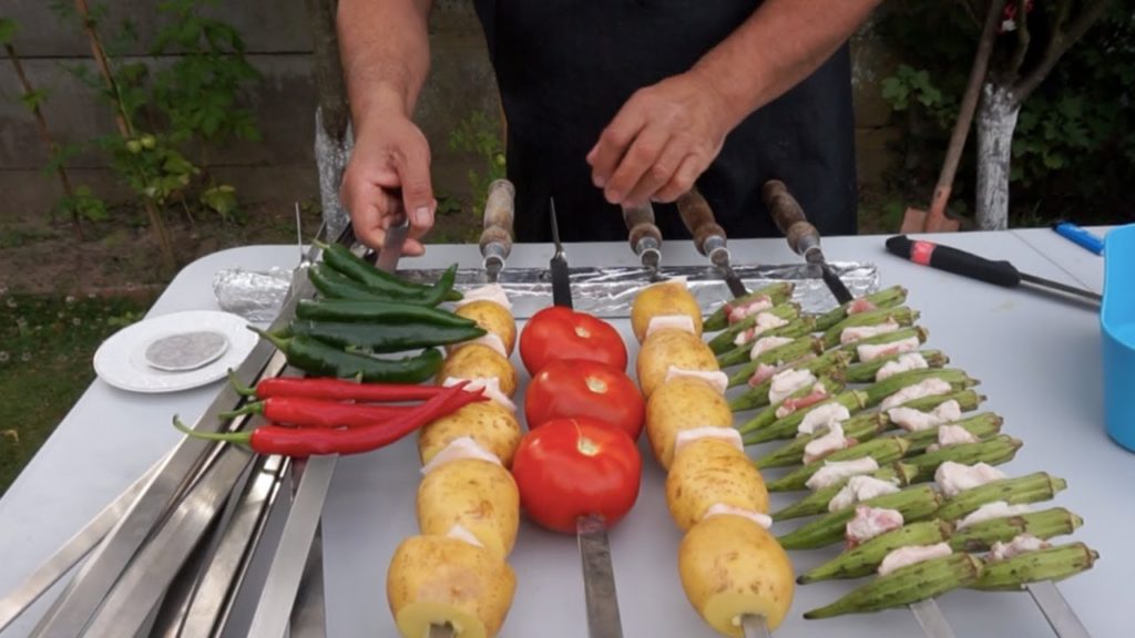 Кебаб из баранины на мангале. Рецепт от Жоржа.  Mutton kebab. Recipe from George