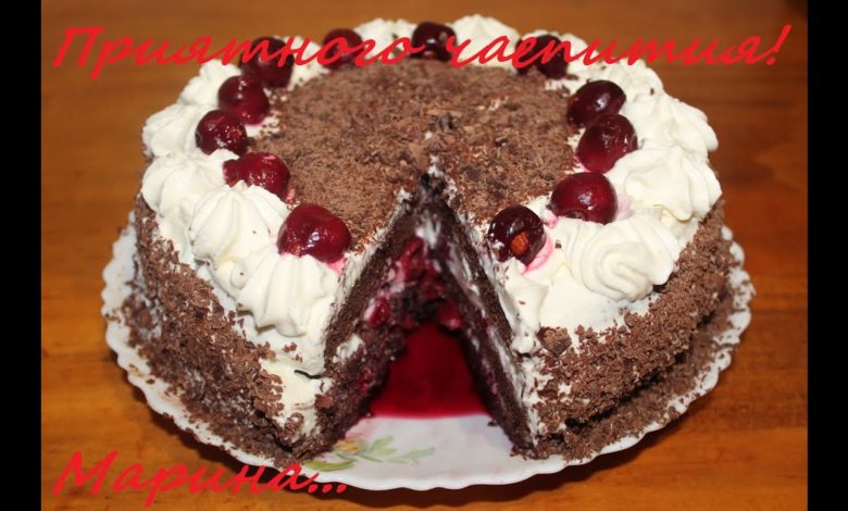 ВКУСНЫЙ ШОКОЛАДНЫЙ ТОРТ ЧЕРНЫЙ ЛЕС В МУЛЬТИВАРКЕ, КАК ПРИГОТОВИТЬ ТОРТ #РЕЦЕПТ ШОКОЛАДНОГО ТОРТА