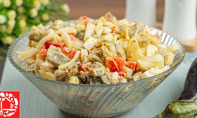 Невероятно Вкусный Салат с Баклажанами!