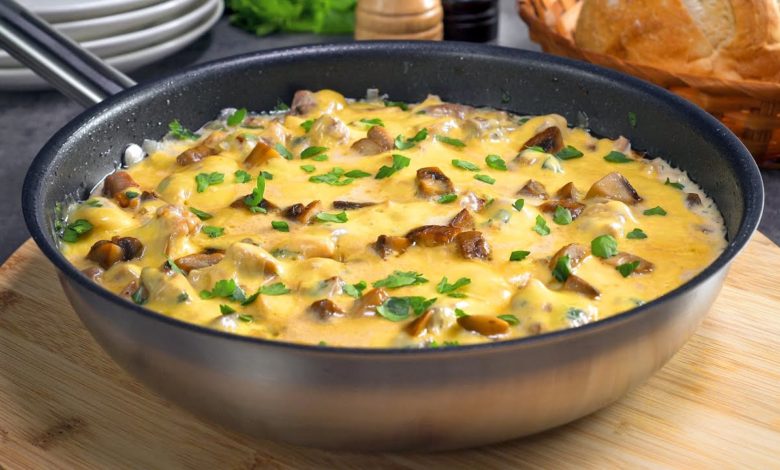 Быстрый и вкусный ЖУЛЬЕН С КУРИЦЕЙ И ГРИБАМИ НА СКОВОРОДЕ. Рецепт от Всегда Вкусно!
