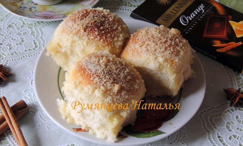 Сметанные булочки с сюрпризом. Нежнейшее и воздушное тесто.