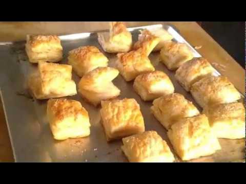 Печенье из слоёного  теста,на скорую руку!