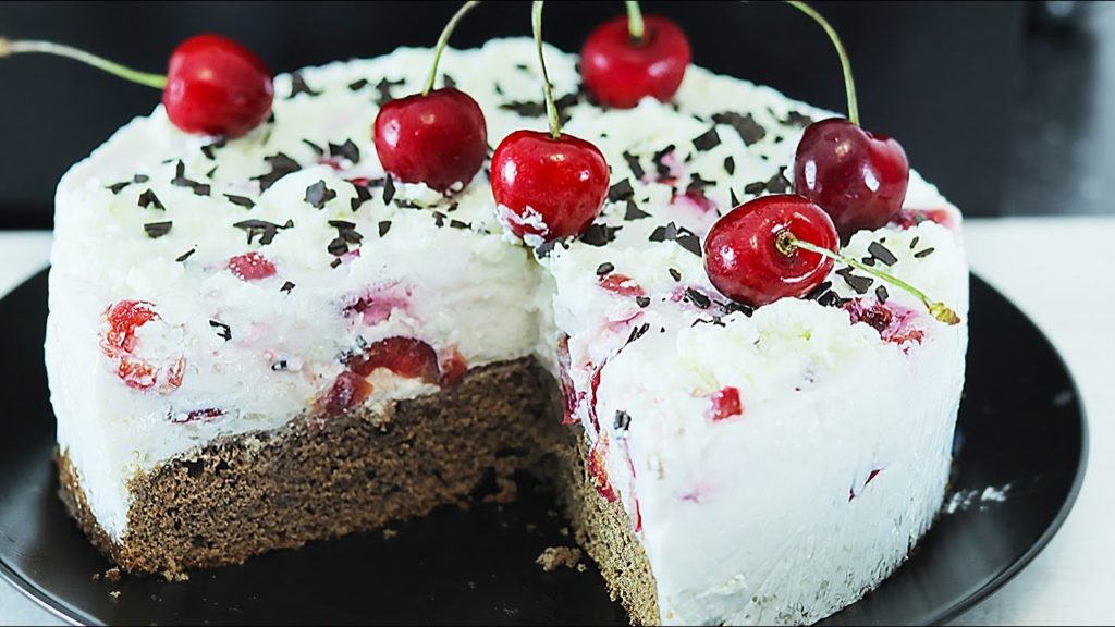 Йогуртовый Торт с черешней (Вишней). Легкий и вкусный летний десерт Йогуртовый Торт с черешней (Вишней). Легкий и вкусный летний десерт
