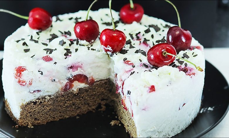 Йогуртовый Торт с черешней (Вишней). Легкий и вкусный летний десерт Йогуртовый Торт с черешней (Вишней). Легкий и вкусный летний десерт