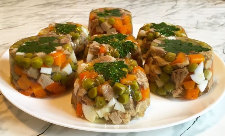 Заливное с Мясом / Jellied Meat Recipe / Закуска на Новый Год / Холодная Закуска Заливное с Мясом / Jellied Meat Recipe / Закуска на Новый Год / Холодная Закуска