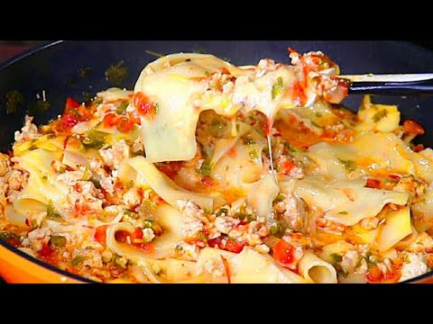Рецепт быстрого и легкого ужина из фарша, который понравится каждому.Ленивая лазанья #524