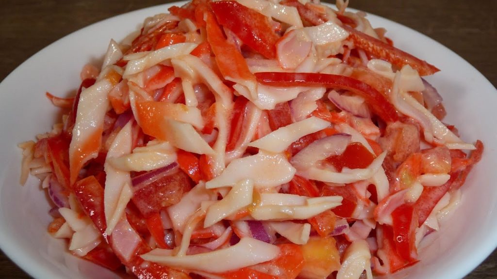 🔴САЛАТ С КРАБОВЫМИ ПАЛОЧКАМИ  ЛЮБИМЫЙ