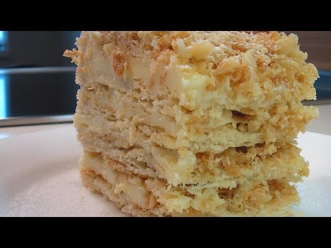 Слоеное пирожное с кремом видео рецепт.Книга о вкусной и здоровой пище Слоеное пирожное с кремом видео рецепт.Книга о вкусной и здоровой пище