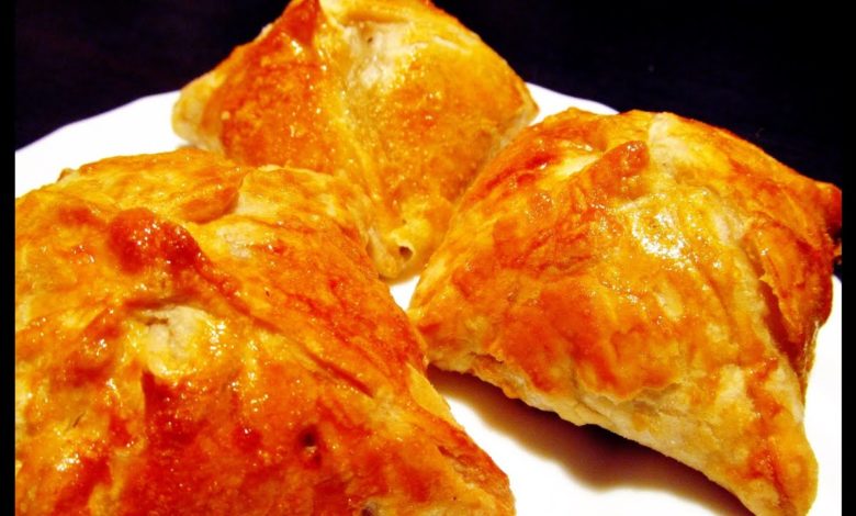 Слоеные пирожки с мясом из готового слоеного теста или аля-самса