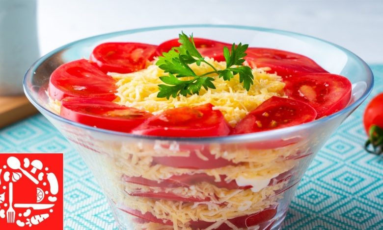 Вкуснее Салата Вы не Ели! Потрясающий Салат с Помидорами за 10 минут Вкуснее Салата Вы не Ели! Потрясающий Салат с Помидорами за 10 минут