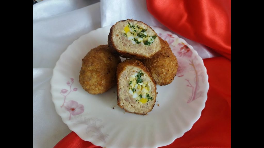 Мясные зразы с начинкой. Котлеты с яично-луковой начинкой