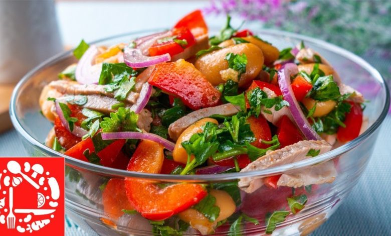 Салат по-грузински Без Майонеза! Неожиданно Вкусно и Легко! Салат по-грузински Без Майонеза! Неожиданно Вкусно и Легко!