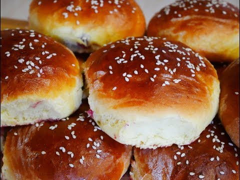 БУЛОЧКИ с чёрной смородиной Выпечка на КЕФИРЕ Булочки на кефире Выпечка рецепт Булочки ТЕСТО Buns