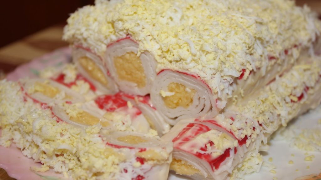 Салат "Монастрырская Изба" из крабовых палочек