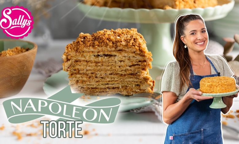 Napoleon Torte / mit Karamell-Buttercreme / Sallys Welt