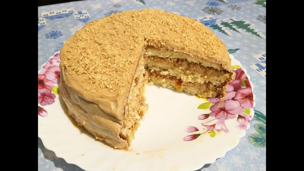 Очень вкусный торт, с вареной сгущёнкой!!!