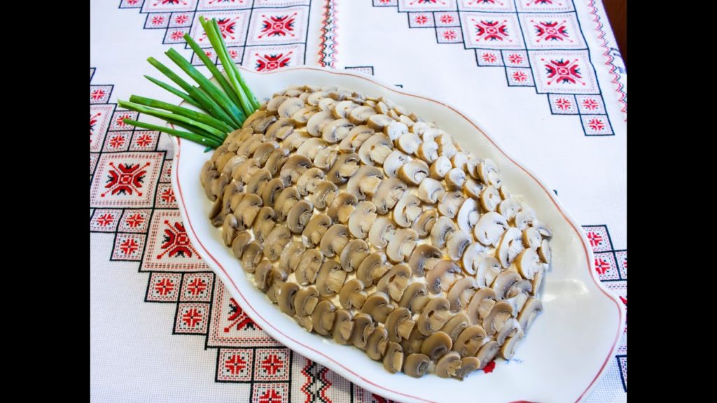САЛАТ "АНАНАС" вкусно и красиво САЛАТ "АНАНАС" гарно і смачно