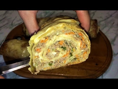 Рулет из Лаваша с Фаршем Это Моя Палочка Выручалочка!!! / Мясной Рулет / Lavash Roll