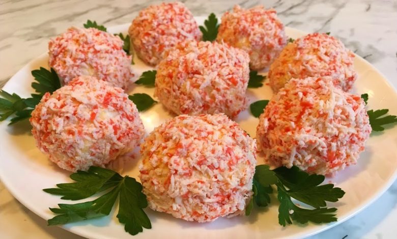 Закуска Рафаэлло с Крабовыми Палочками / Закуска из Сыра (Нежная и Очень Вкусная)  / Простой Рецепт
