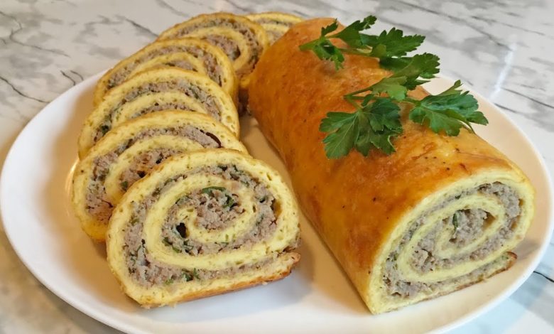 ПОТРЯСАЮЩЕ ВКУСНЫЙ ЯИЧНЫЙ РУЛЕТ С МЯСНОЙ НАЧИНКОЙ / Рулет из Омлета с Фаршем / Egg Roll With Meat ПОТРЯСАЮЩЕ ВКУСНЫЙ ЯИЧНЫЙ РУЛЕТ С МЯСНОЙ НАЧИНКОЙ / Рулет из Омлета с Фаршем / Egg Roll With Meat