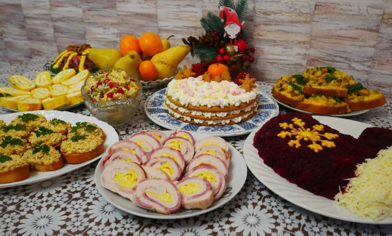 Новогодний стол 2022 из ДОСТУПНЫХ ПРОДУКТОВ. Приготовила за 1 ДЕНЬ!!!