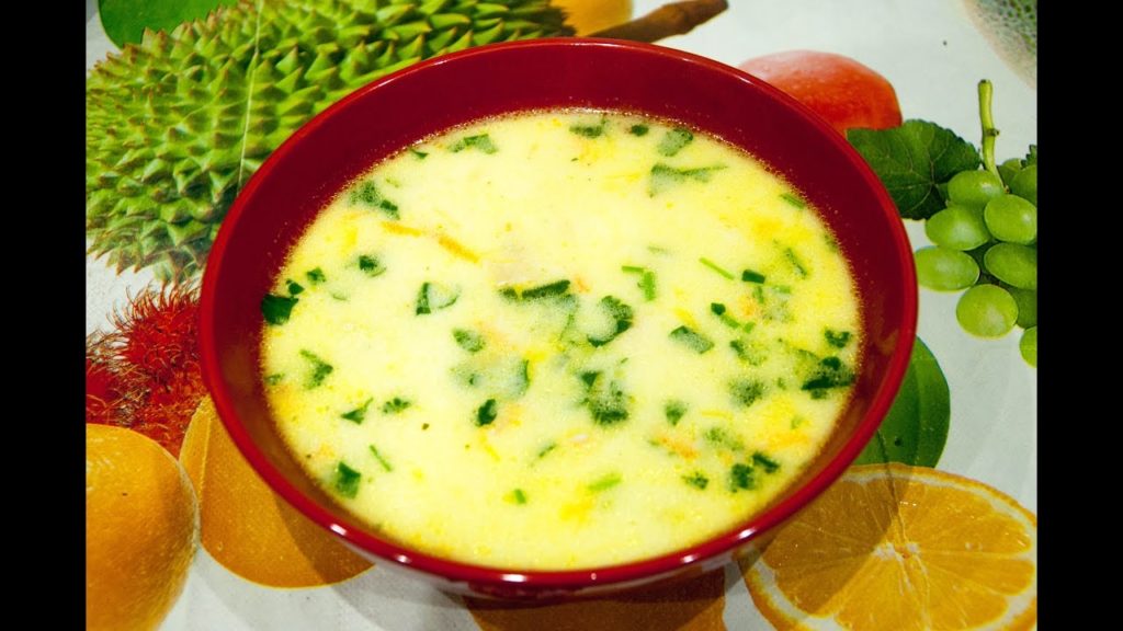 Куриный суп с плавленым сыром