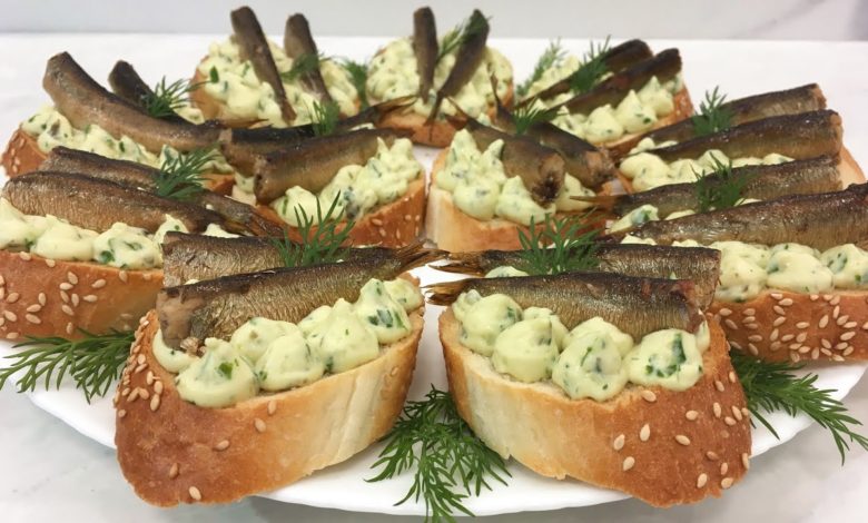 Новые Новогодние Бутерброды со Шпротами Очень Вкусно!!! / Праздничные Бутерброды / Sprat Sandwiches