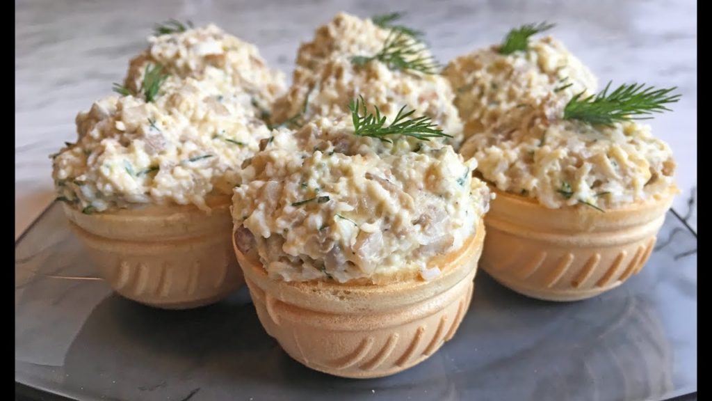 Тарталетки с Грибной Начинкой / Tartlets Recipe / Легкая Закуска / Праздничная Закуска