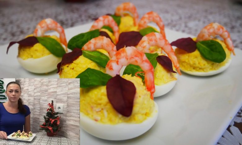 Фаршированные Яйца с Креветками и Сыром БОМБА НА СТОЛЕ!!! Рецепт на Новый Год 2022