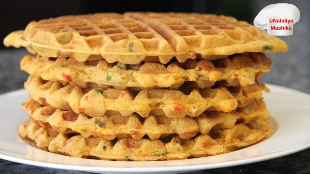 ГОТОВЛЮ на ЗАВТРАК, ОБЕД и УЖИН. Кукурузные вафли с сыром. Cornbread  cheese waffles.