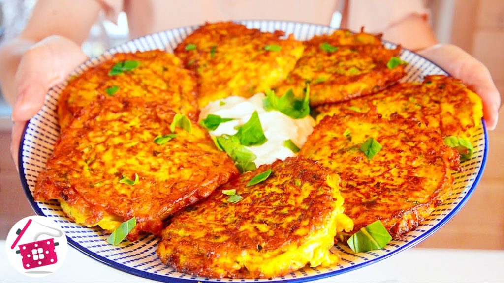 Просто натрите 2 кабачка! Кабачки вкуснее мяса! Драники из кабачков. Готовим Дома АСМР