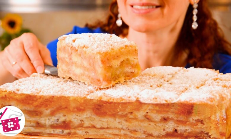ТАЕТ во РТУ! Пирог "ТРИ СТАКАНА" Вкусный яблочный пирог! Все смешал и в духовку! Просто и вкусно!