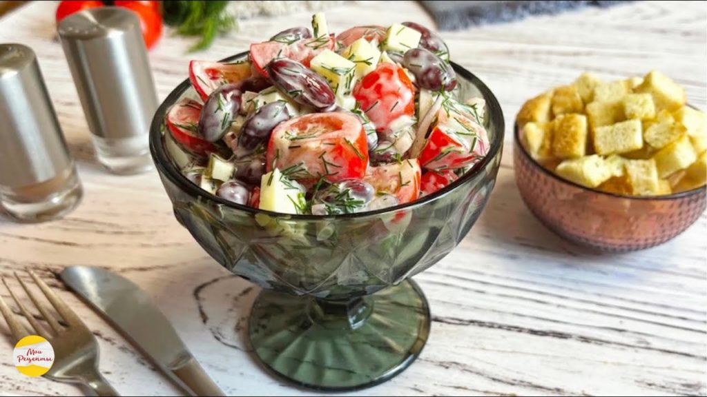 САЛАТ на КАЖДЫЙ ДЕНЬ! Получается СЫТНЫМ Даже БЕЗ МЯСА!